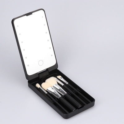 🔥🔥Travel Makeup Brush Set  with LED light