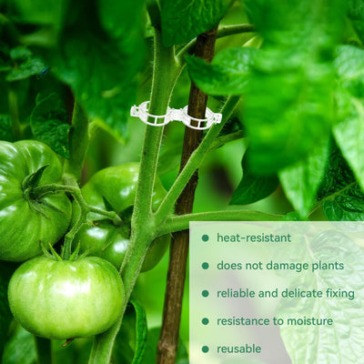 Tomato Clips, Plastic Trellis Clips