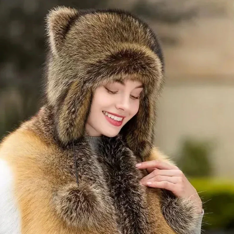 🔥 - Handmade Imitation Raccoon Fur Hat