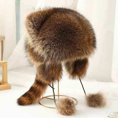 🔥 - Handmade Imitation Raccoon Fur Hat