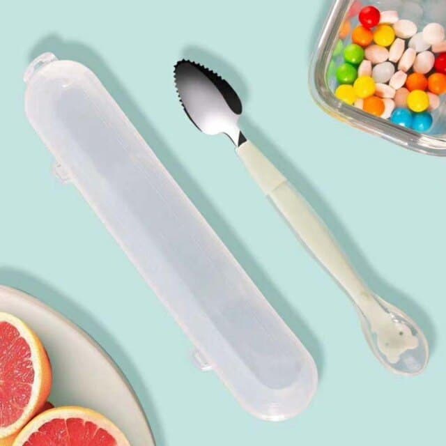 Double Headed Fruit Scraping Spoon